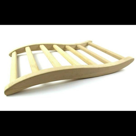 Ergonomic S-Shape Sauna Backrest Unfinished Wood - Picture 2 of 4